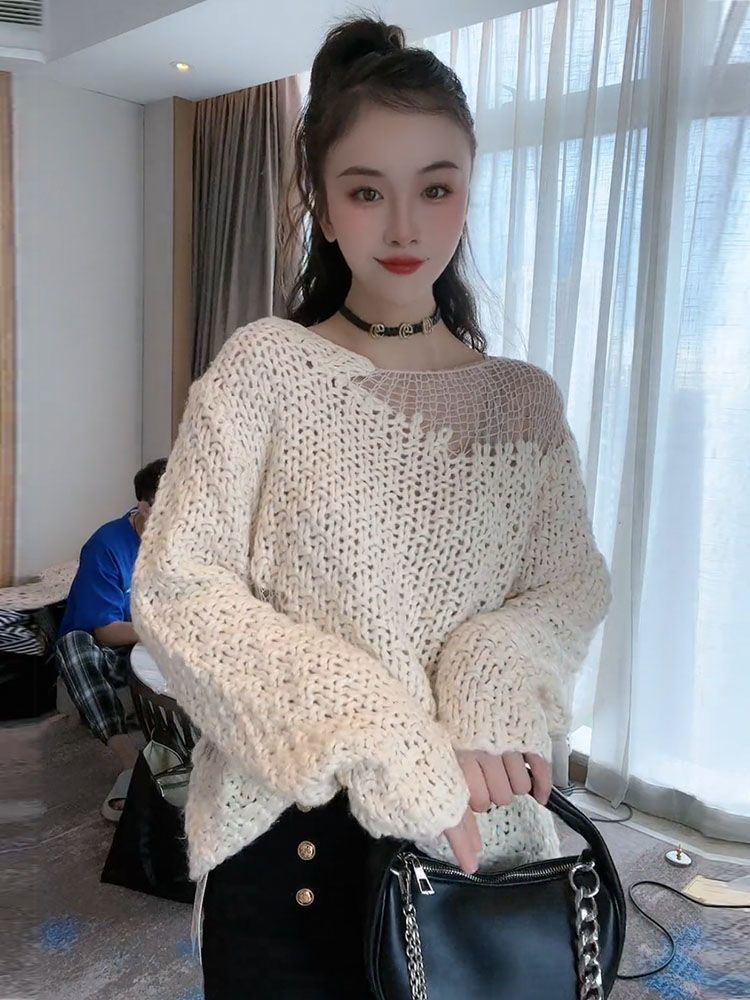 Street Fashion Culture - Sweaters Jumpers Pullovers Womens Pullover Cropped