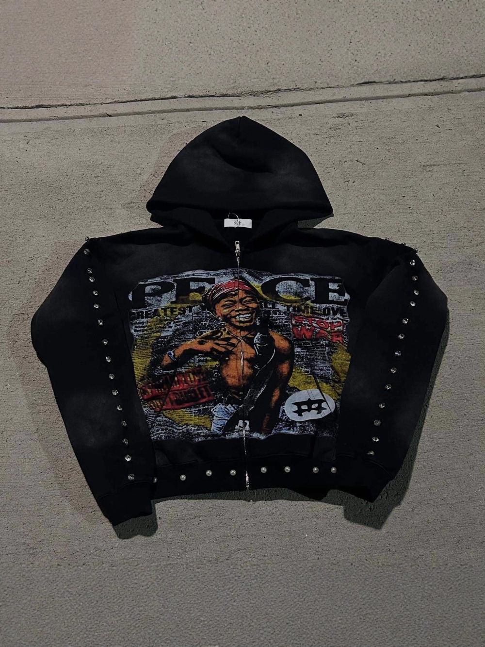 2026 new American hip-hop loos - đánh giá và giá Street Fashion Zip Up Hoodie