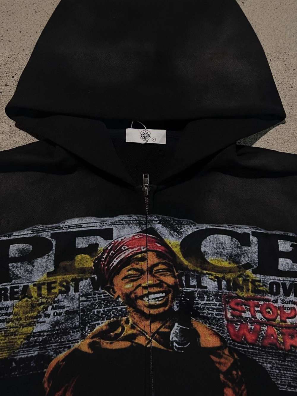 2026 new American hip-hop loos - đánh giá và giá Street Fashion Zip Up Hoodie