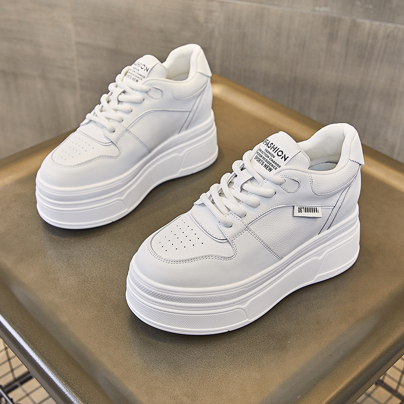 9CM Genuine Leather NEW Brand  - đánh giá và giá Chunky Sneaker Platform