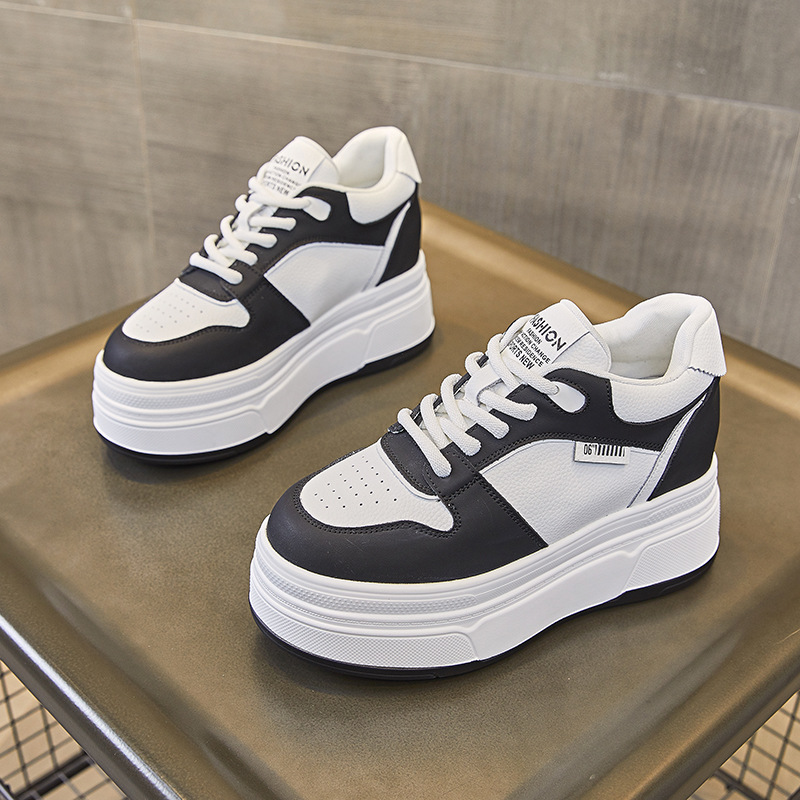 9CM Genuine Leather NEW Brand  - đánh giá và giá Chunky Sneaker Platform