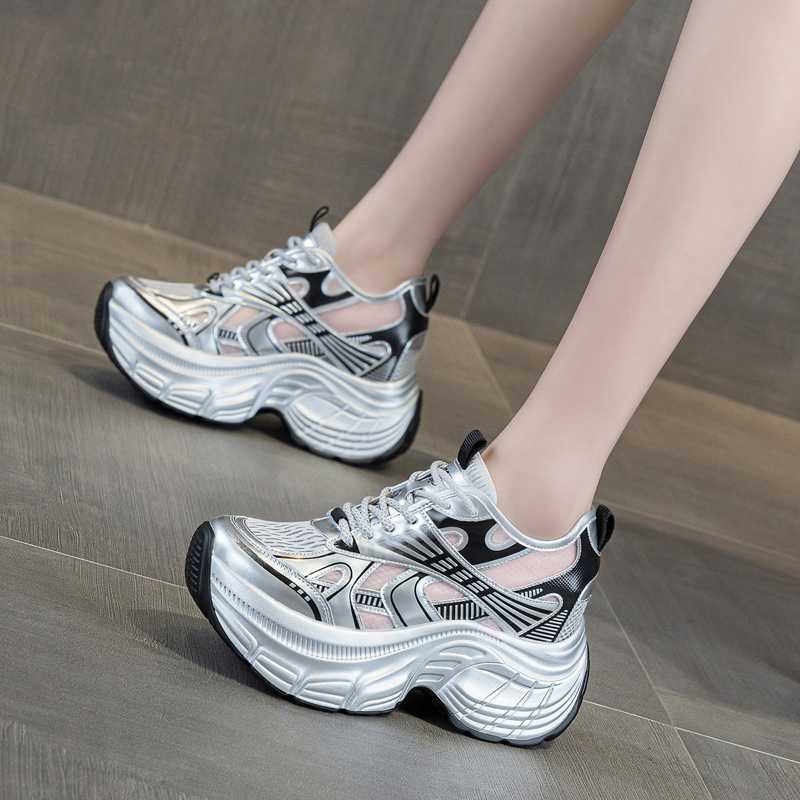 8cm Hidden Height Increasing P - đánh giá và giá Chunky Sneaker Platform