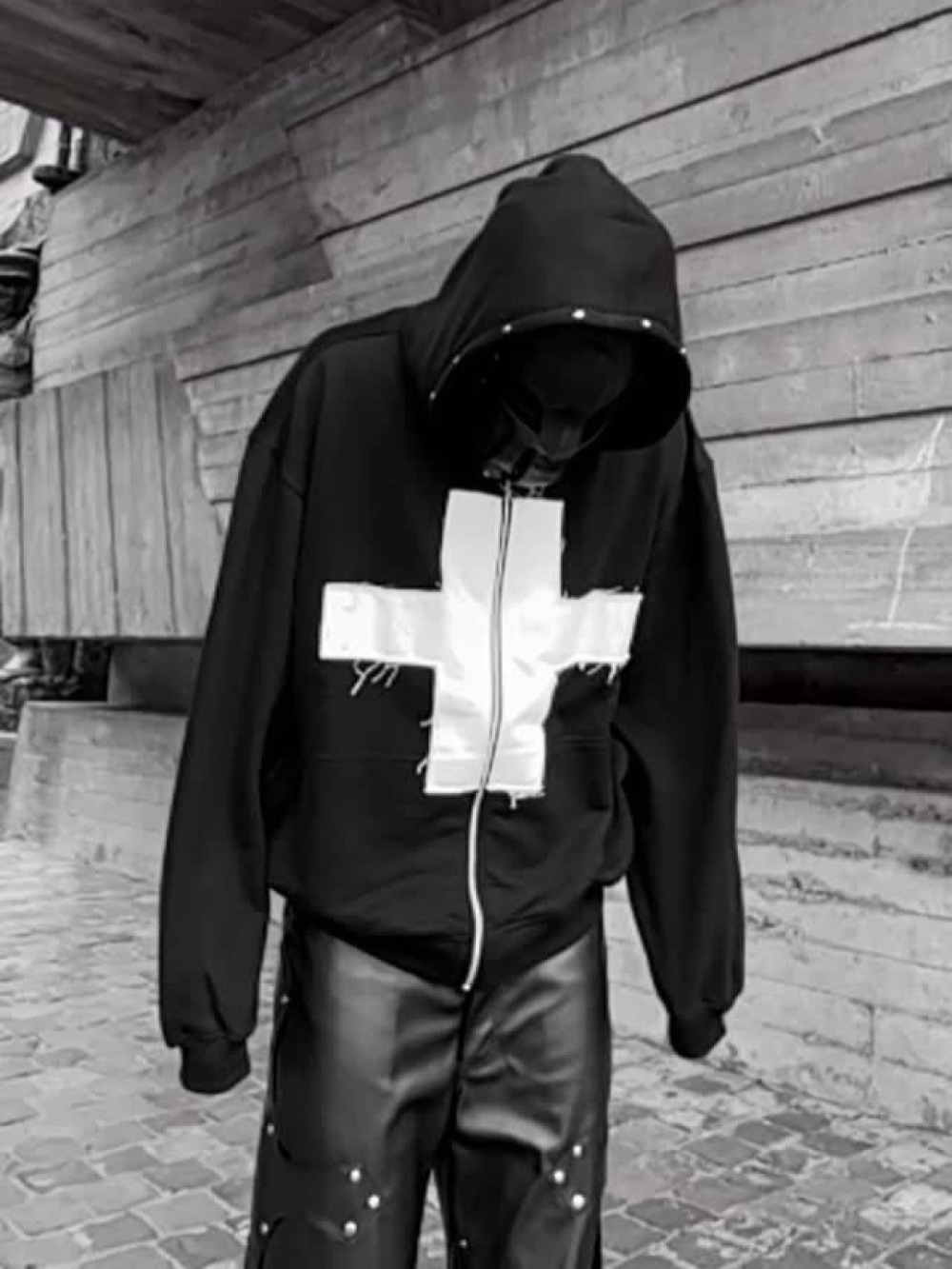 2026 New Y2K Dark Cross Hooded - đánh giá và giá Street Fashion Zip Up Hoodie