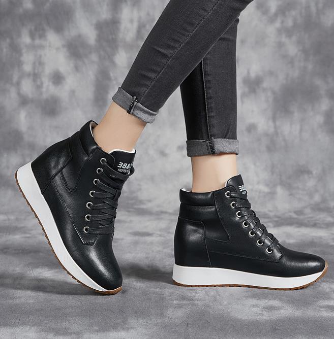 7CM Genuine Leather Women Ankl - đánh giá và giá Chunky Sneaker Platform