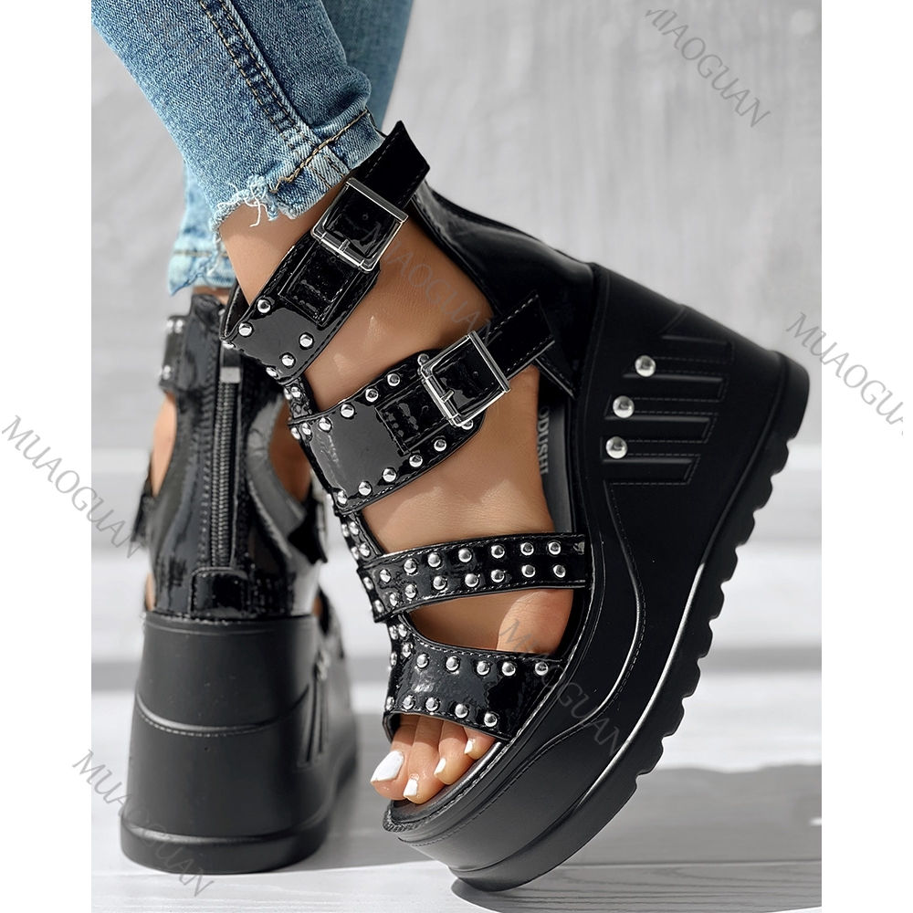 Fashion Women Peep Toe Black S - đánh giá và giá Street Fashion Ladies