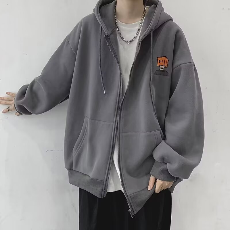 High Street Hoodie Men Solid C - đánh giá và giá Street Fashion Zip Up Hoodie