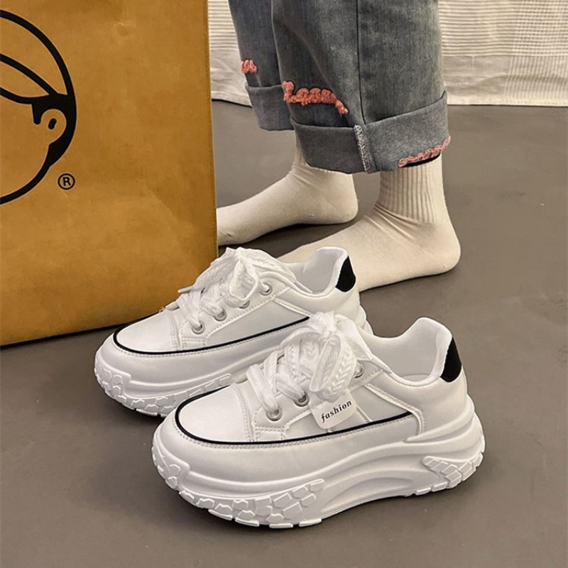 Spring Chunky White Sneakers f - đánh giá và giá Chunky Sneaker Platform