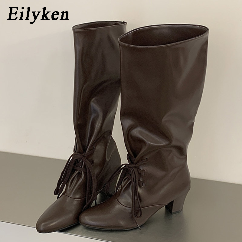 Eilyken Winter Fashion Lace Up - đánh giá và giá Street Fashion Ladies
