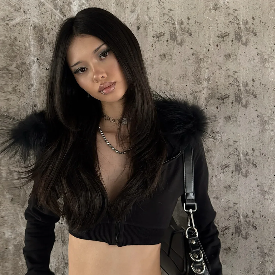 Y2k Gothic Fashion Harajuku In - đánh giá và giá Street Fashion Zip Up Hoodie