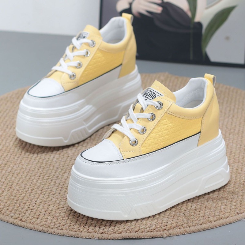 2026 New 10CM Genuine Leather  - đánh giá và giá Chunky Sneaker Platform