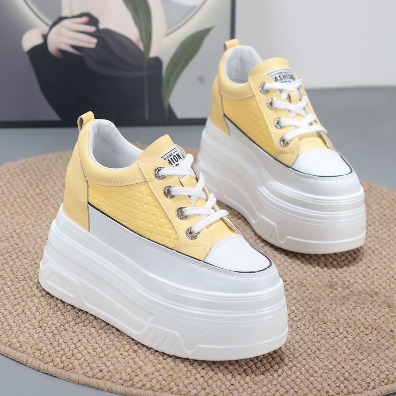 2026 New 10CM Genuine Leather  - đánh giá và giá Chunky Sneaker Platform