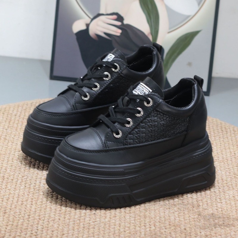 2026 New 10CM Genuine Leather  - đánh giá và giá Chunky Sneaker Platform