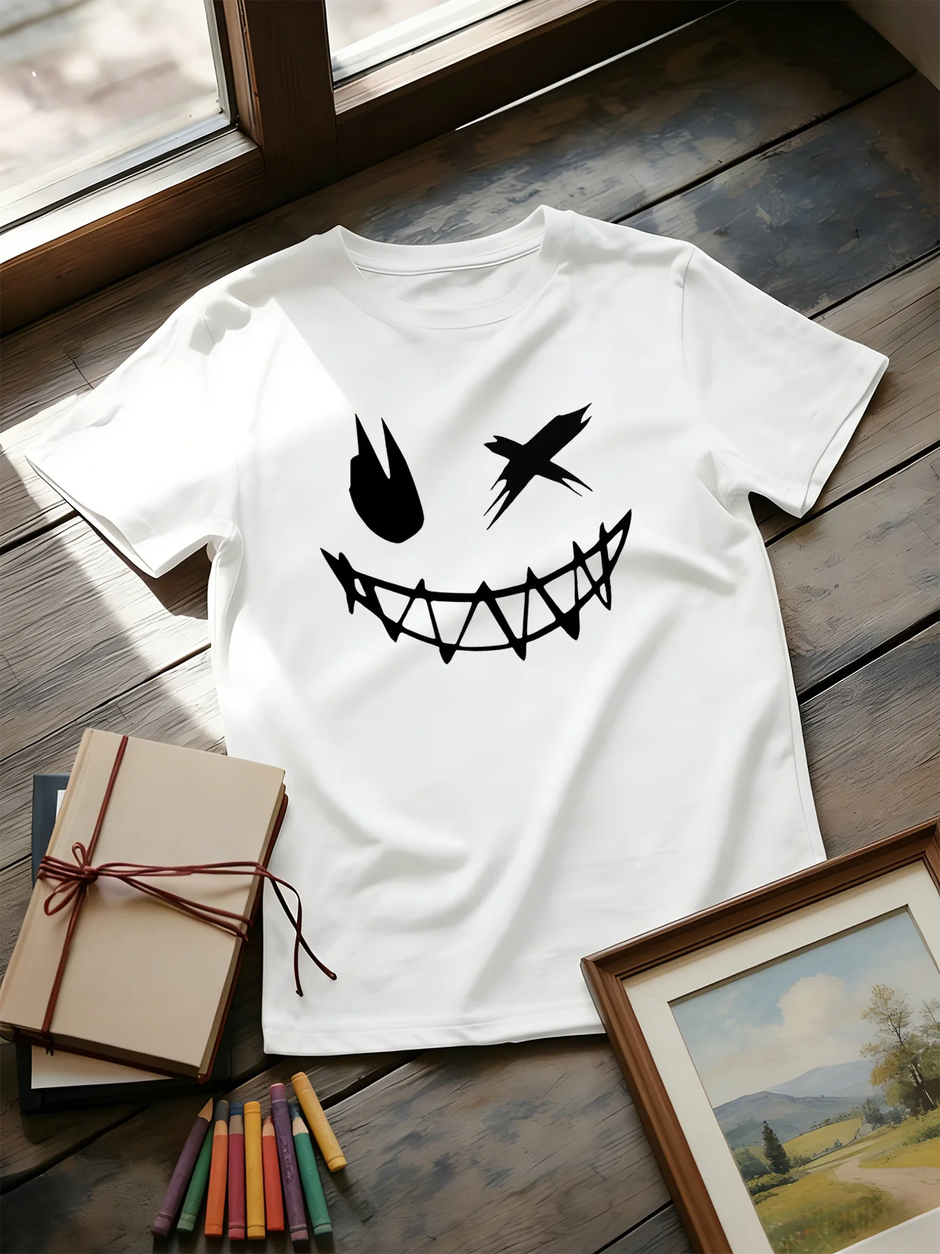Dark Devil Smiling Face Fashio - đánh giá và giá Street Fashion Culture