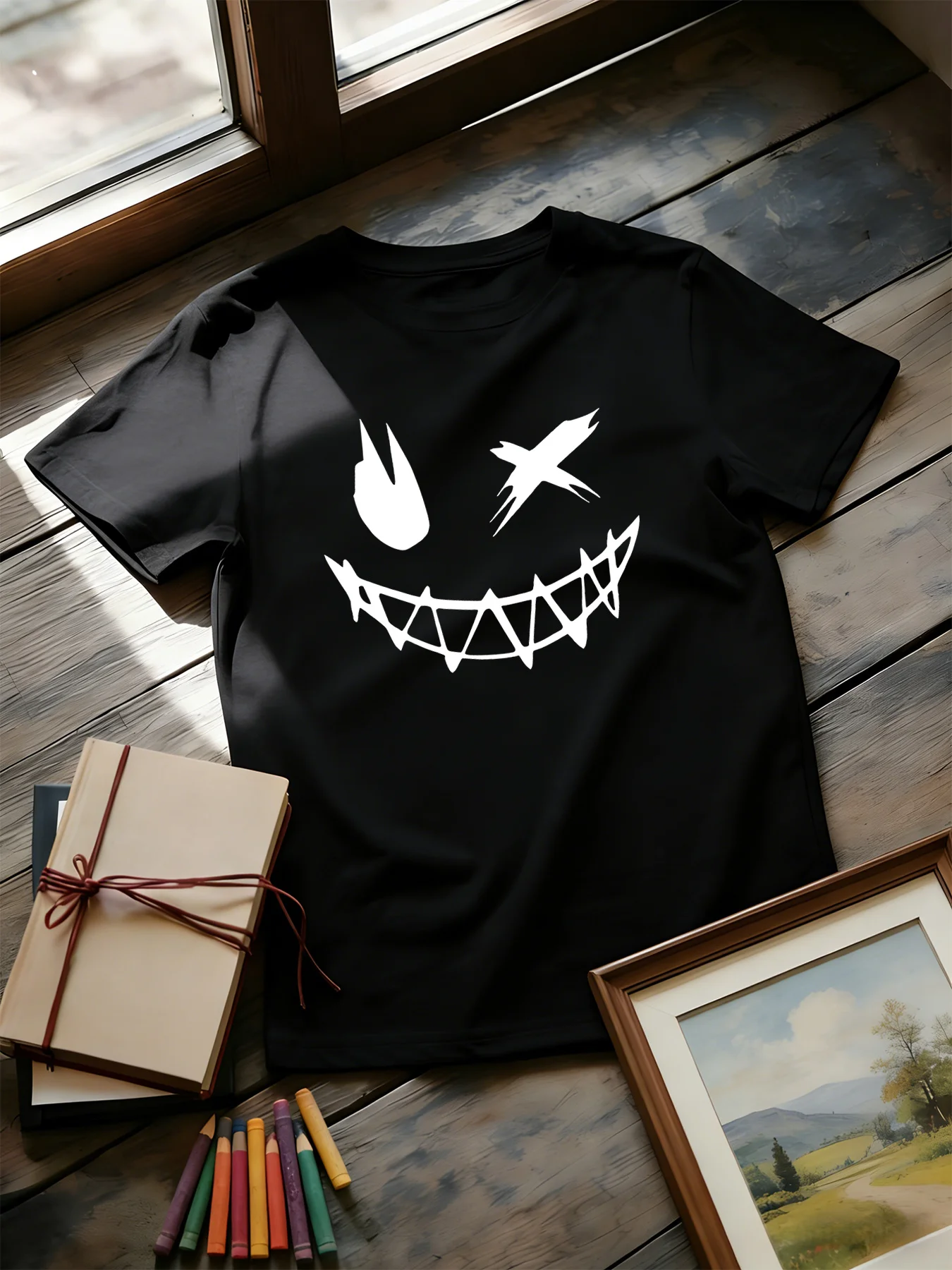 Dark Devil Smiling Face Fashio - đánh giá và giá Street Fashion Culture