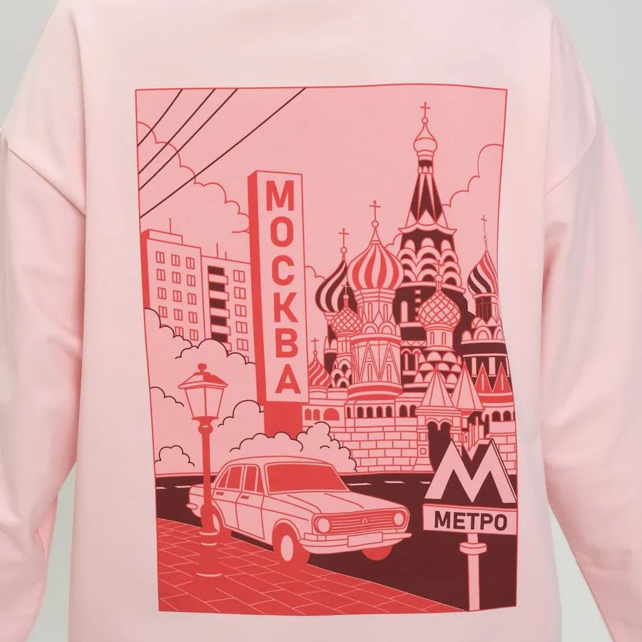Moscow Cityscape Print Long Sl - đánh giá và giá Street Fashion Moscow