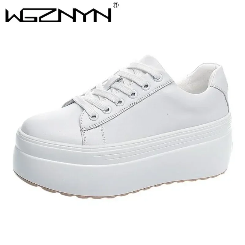 Luxury Autumn Genuine Leather  - đánh giá và giá Chunky Sneaker Platform