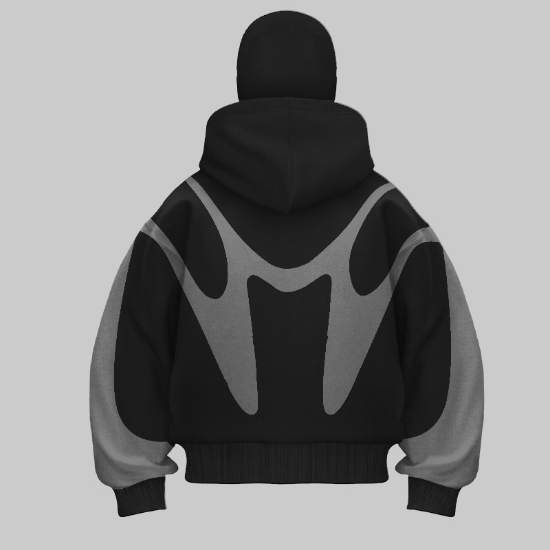 Retro Printed Devil Pattern Do - đánh giá và giá Street Fashion Zip Up Hoodie