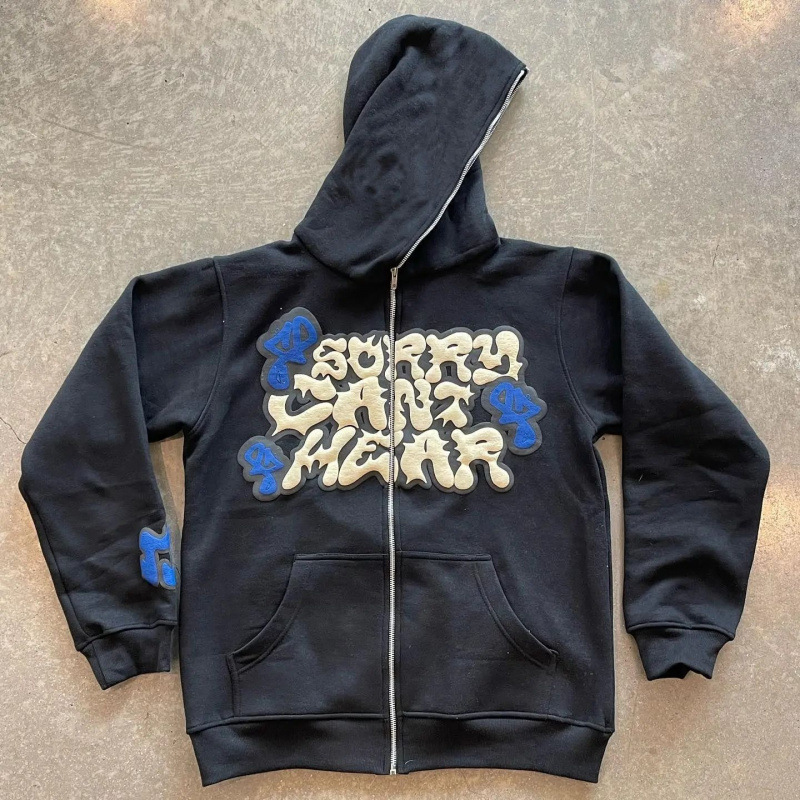 American Retro Star and Letter - đánh giá và giá Street Fashion Zip Up Hoodie