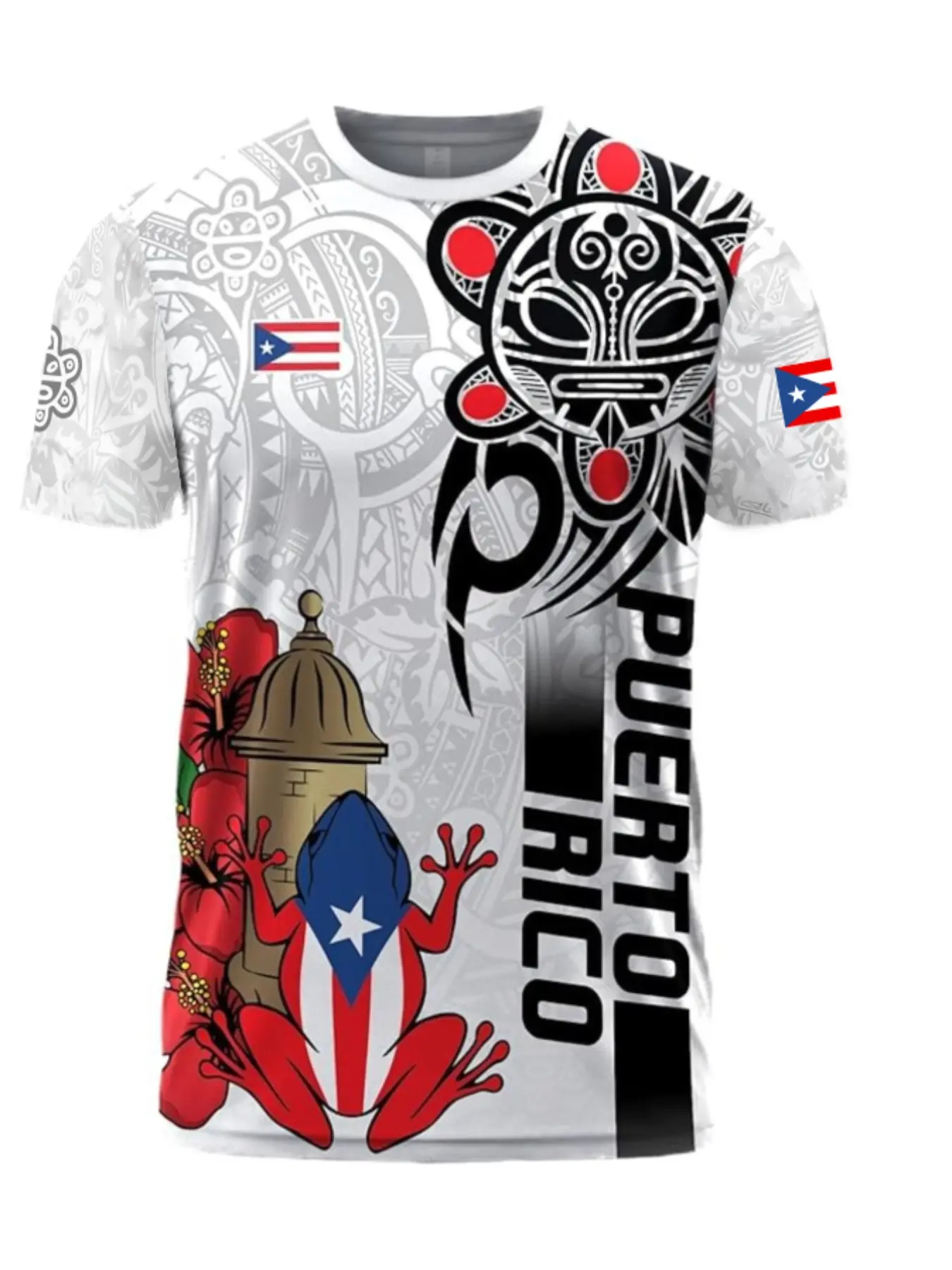 Men's Puerto Rican Pattern T-S - đánh giá và giá Street Fashion Culture