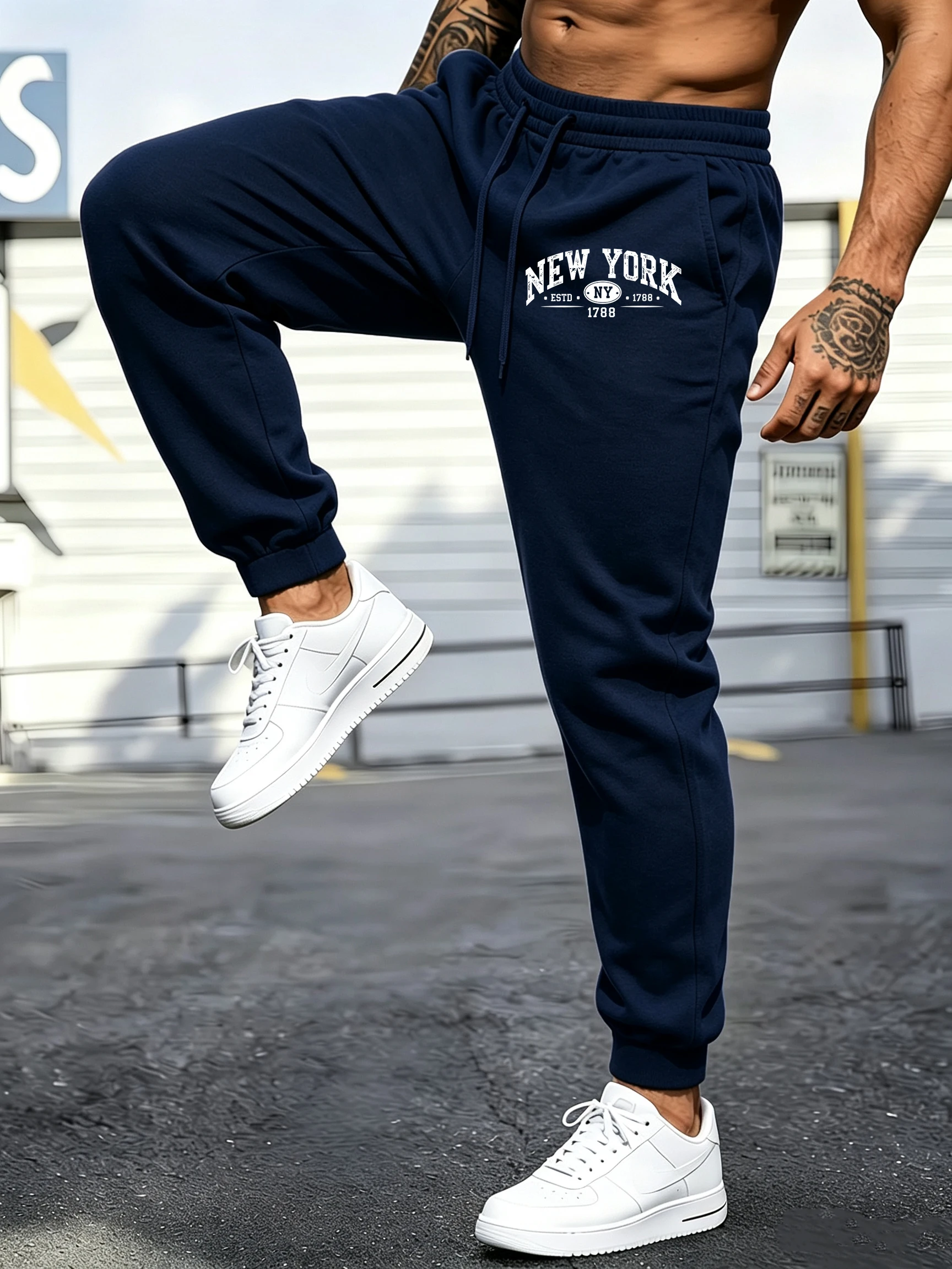 Men's jogging trousers, New Yo - đánh giá và giá Street Style New York Fashion
