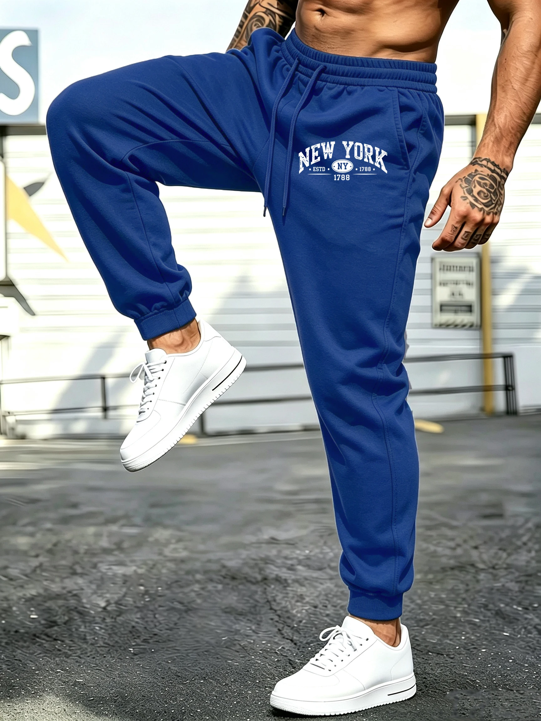 Men's jogging trousers, New Yo - đánh giá và giá Street Style New York Fashion